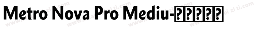 Metro Nova Pro Mediu字体转换
